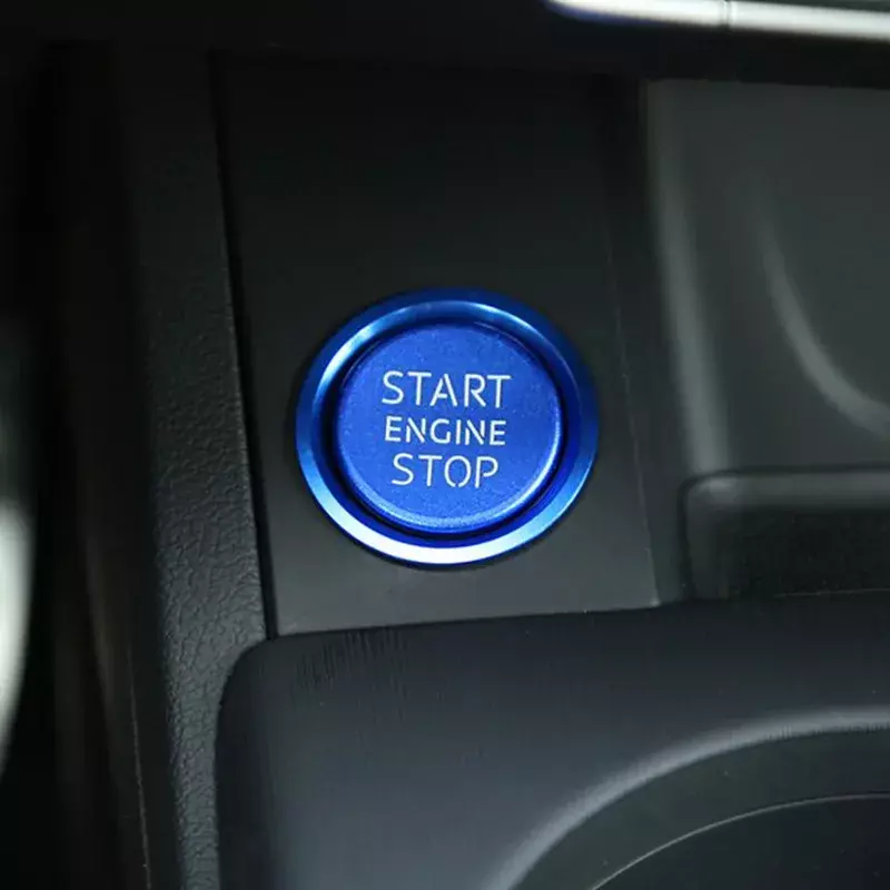 Car Styling Engine Start Stop Botão Anel Case, círculo de etiqueta para Audi A4, A7, BT, Q5, 8R, B8, A5, 8T, A6, C7, Auto Acessórios