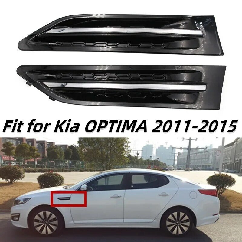 Kap Lampu Depan Mobil Penutup Lampu Sorot Bar Fender (Kanan + Kiri) Aksesori Mobil Cocok untuk Kia OPTIMA 2011-2015