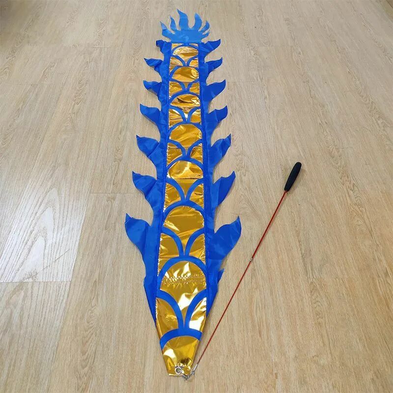 2 metri Ribbon Dance Dragon con Rod Stick puntelli per ginnastica Fitness Dragon Campus Activity regalo di capodanno per bambini