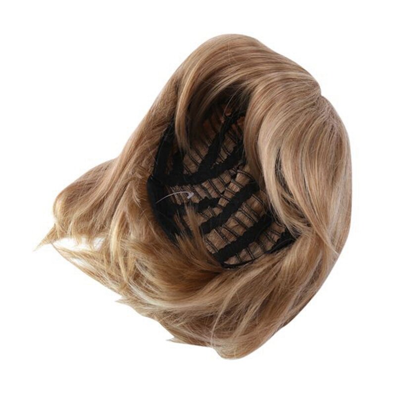 Короткие прямые бразильские парики, полные парики (40 см) коричневого цвета