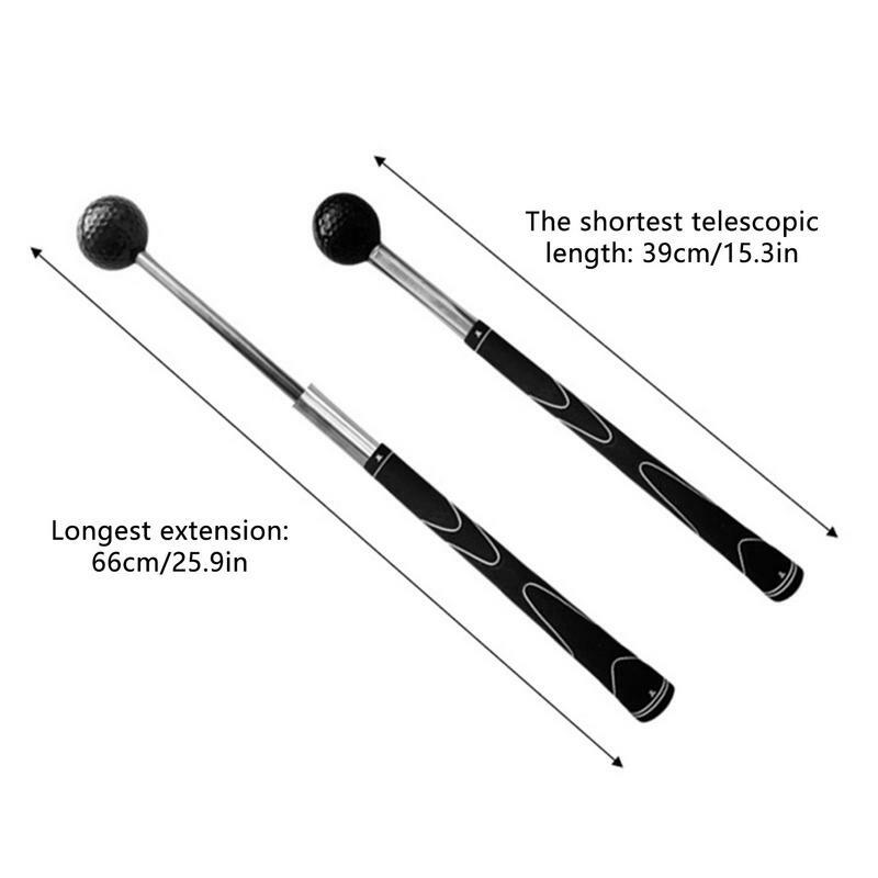 Golf Swing Practice Stick Telescopic Outdoor Hitting Golf Club Compact Golf Trainer Sports Fan Golf Equipment For Living Room