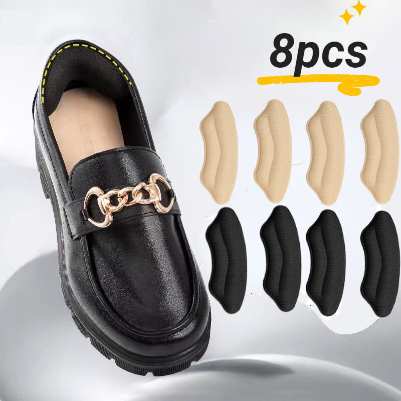 8 pezzi solette da donna per scarpe cuscinetti per tallone adesivi fodera antiusura adesivo protettivo adesivi per piedi antidolorifici per scarpe con tacco alto