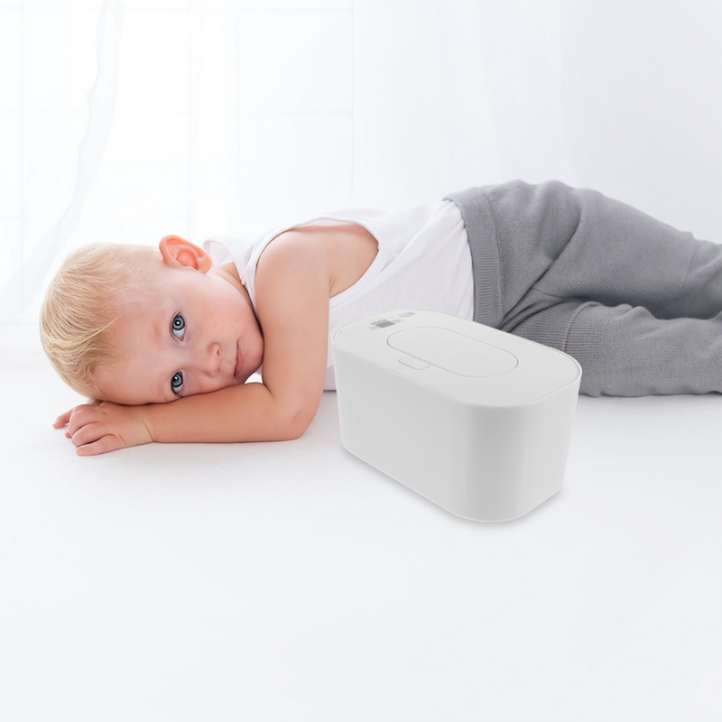 Chauffe-lingettes thermostatique à charge USB pour bébé, machine chauffante pour tissus, blanc