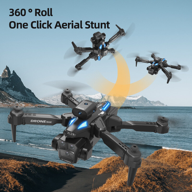C10 UAV 3 카메라 항공 사진, 울트라 클리어 4 축 항공기, 자동 복귀 리모컨 항공기 드론