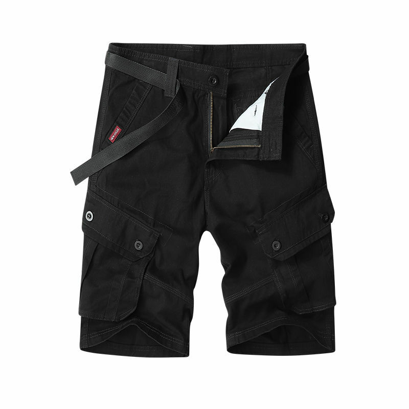 Pantaloncini da uomo di tendenza estate tinta unita sport moda Casual Outdoor Daily Beach Cropped Pants