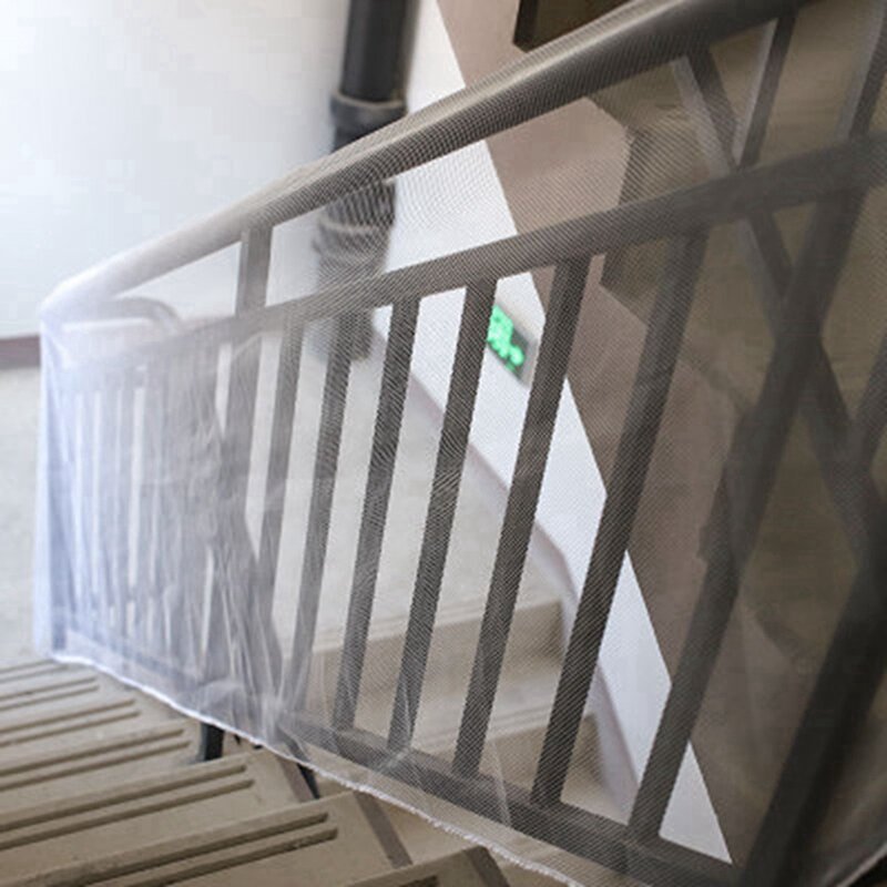 Filet de sécurité pour escaliers pour enfants, rail de protection, clôture d'escalier de balcon, clôture pour bébé, décoration, 2 pièces