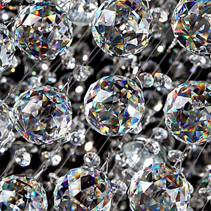 20mm/30mm/40mm 1pc Hängen Klar Kristall Beleuchtung Ball Prismen DIY Anhänger Vorhang Kronleuchter kristall Facettierte Kugel Dekor
