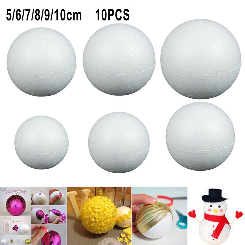 Brand New Foam Ball Polystyrene Wedding DIY Decoration Durable Multi-Purpose Practical Replacement Spare Parts