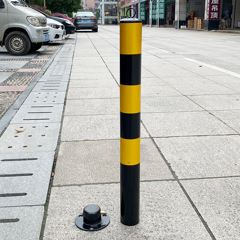 Abnehmbare Warn säulen säule mit beweglicher Barriere für Fußgänger und Fahrzeug umleitung