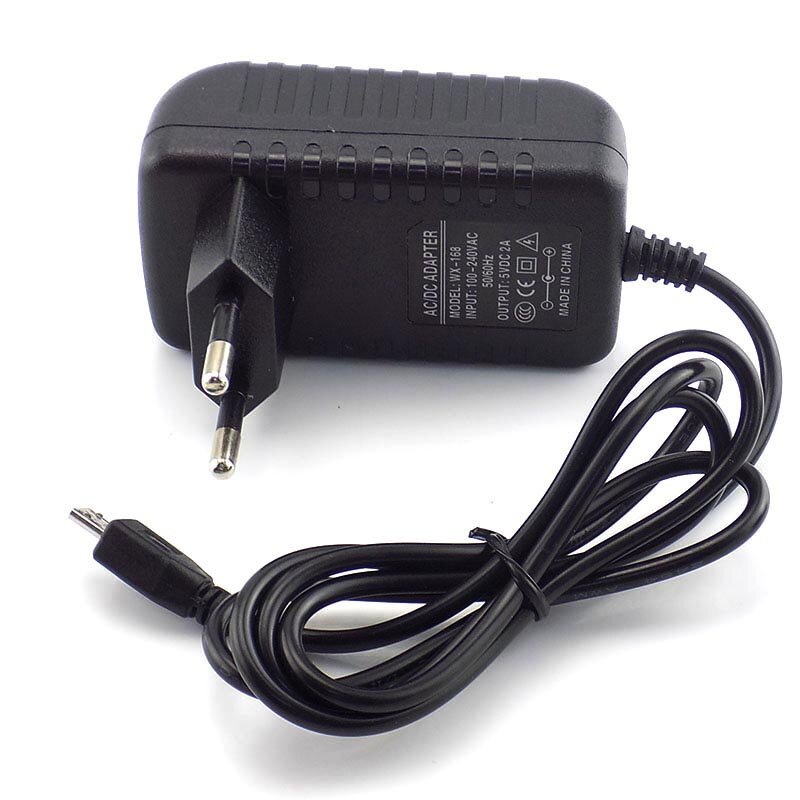 Micro USB Camera Power Supply Adapter AC to DC 5V 2A 2000mA Converter Output for CCTV Iuput 100-240V US/EU Plug L19