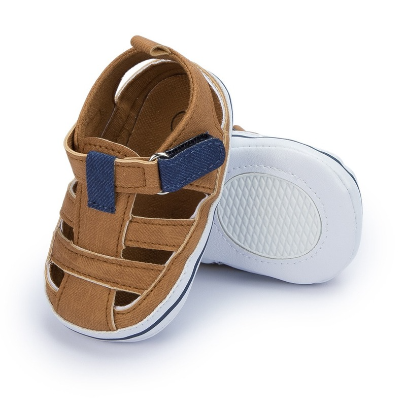 New Baby Boy Girl Shoes Sandals Summer Canvas Anti-Slip Rubber Sole Non-slip Toddler Newborn First Walker Crib Shoes 10-colors