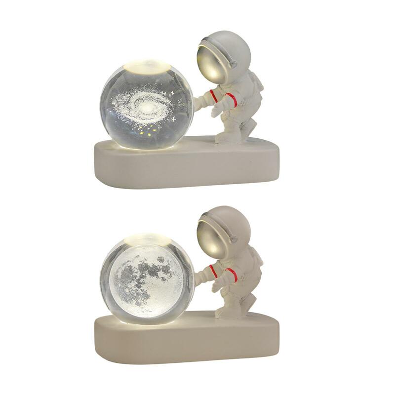 3D szklana kula lampka nocna dla dziecka ozdoba Hoilday prezenty dla astronomii nocna lampa stołowa do salonu dekoracja domu