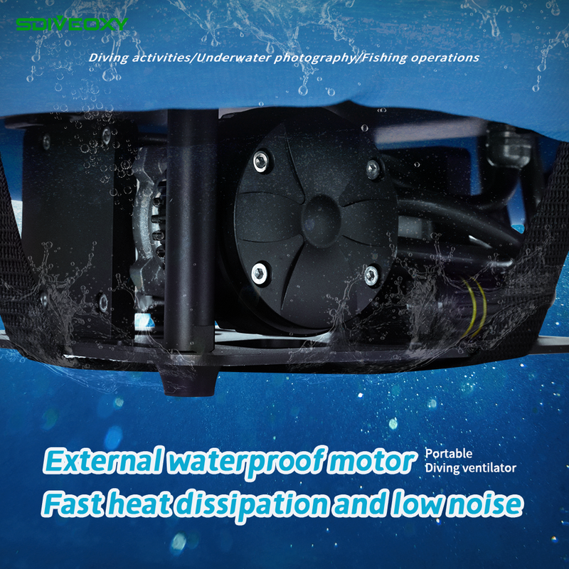 Sdiveoxy-เครื่องช่วยหายใจดำน้ำไฟฟ้าแบบพกพาอุปกรณ์เหงือกเทียมอุปกรณ์ตกปลาดำน้ำใหม่