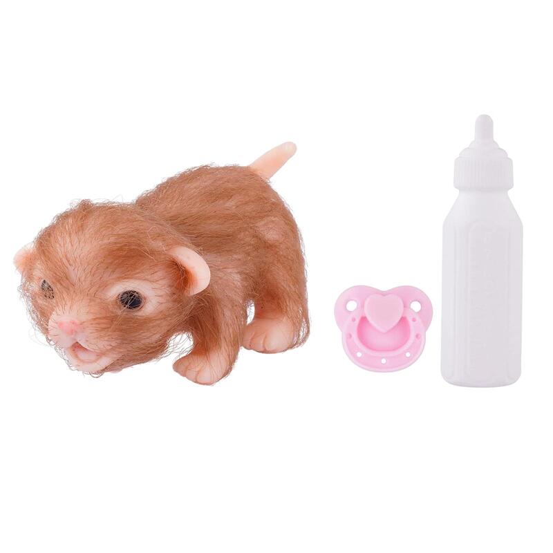 Small Reborn Dog Toy Valentines Day Gifts for Collectibles Party Photo Props