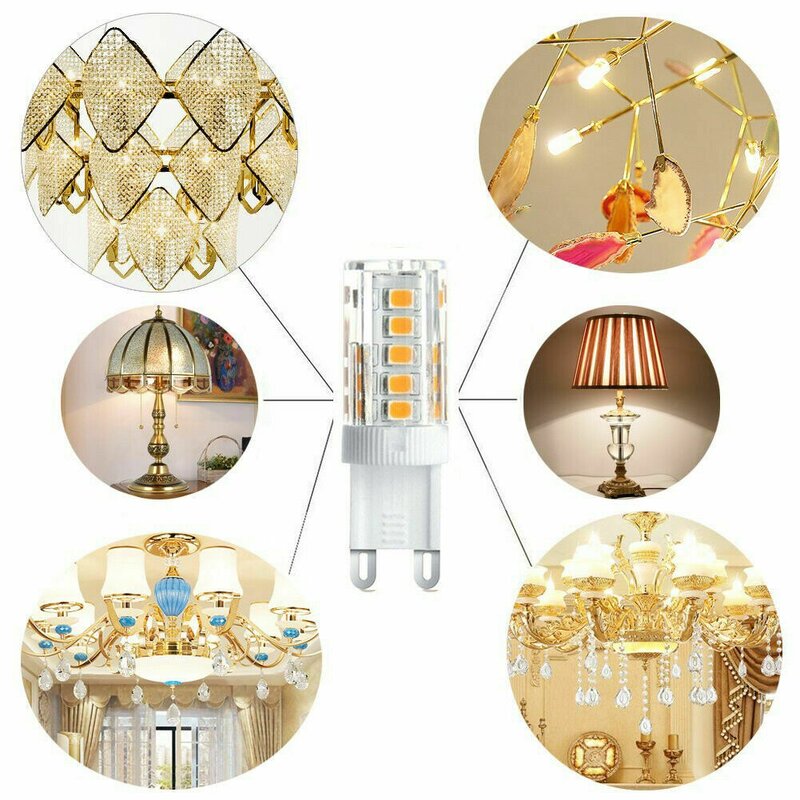 Ampoule de maïs LED en céramique, lampe à LED, angle de faisceau 220, remplacer les lumières de lustre halogène, AC 240V-360 V, SMD2835, 9W, 12W, G9, E14, G4