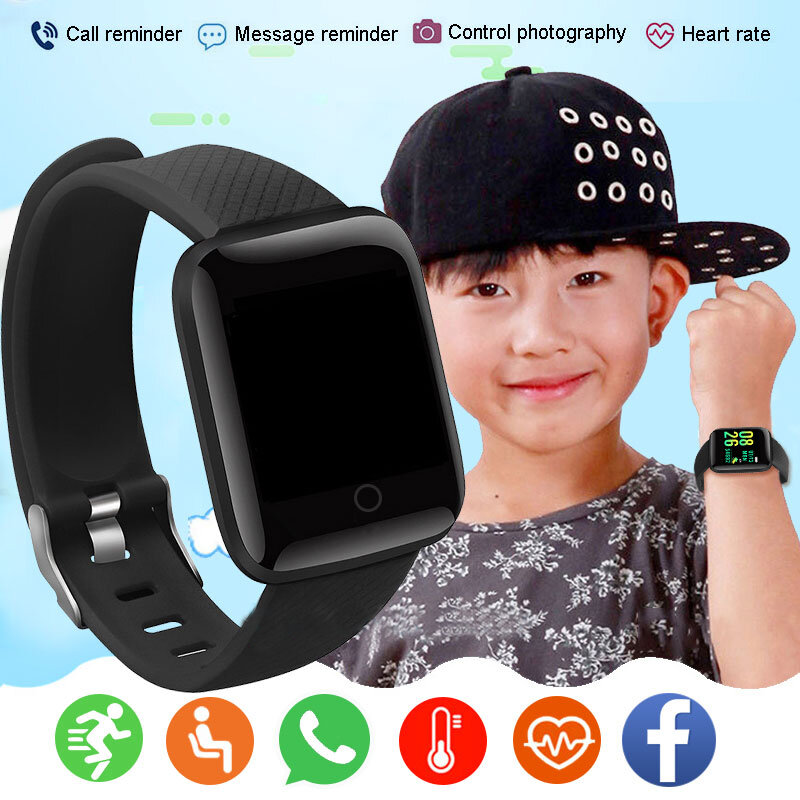 Reloj inteligente deportivo para niños y niñas, pulsera electrónica LED, reloj de pulsera Digital para niños de 8 a 18 años