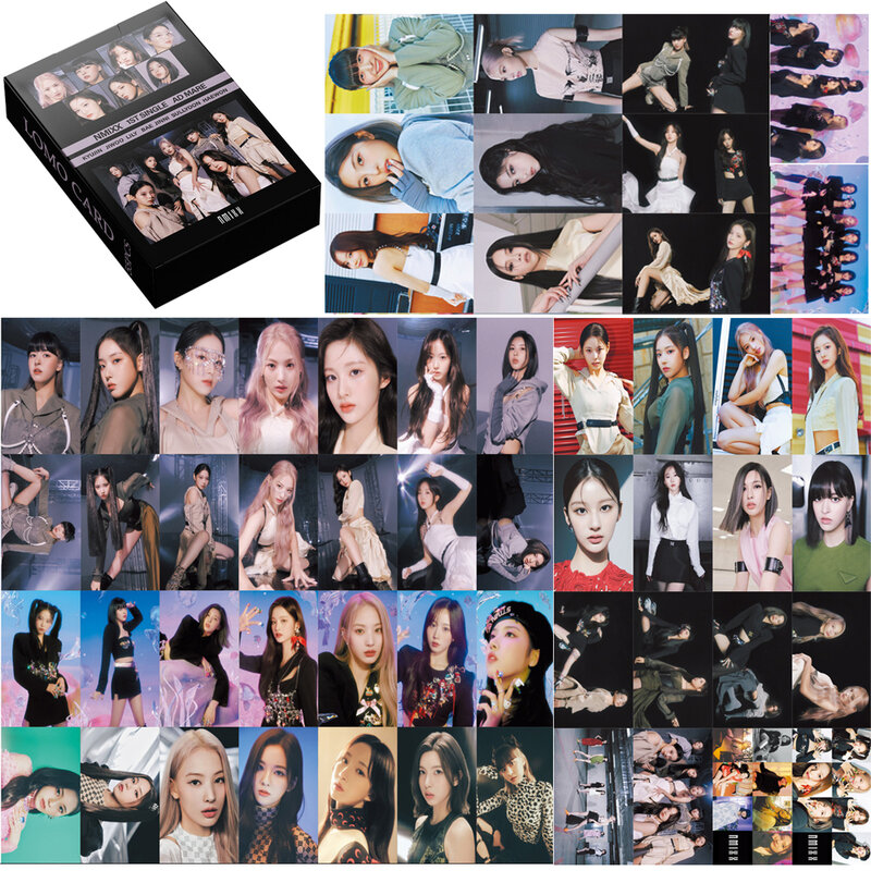 Cartões Kpop Twice ITZY MAMAMAMOO IU IVE Lomo, novo álbum de fotos, cartão Photocard de alta qualidade, 55pcs por conjunto