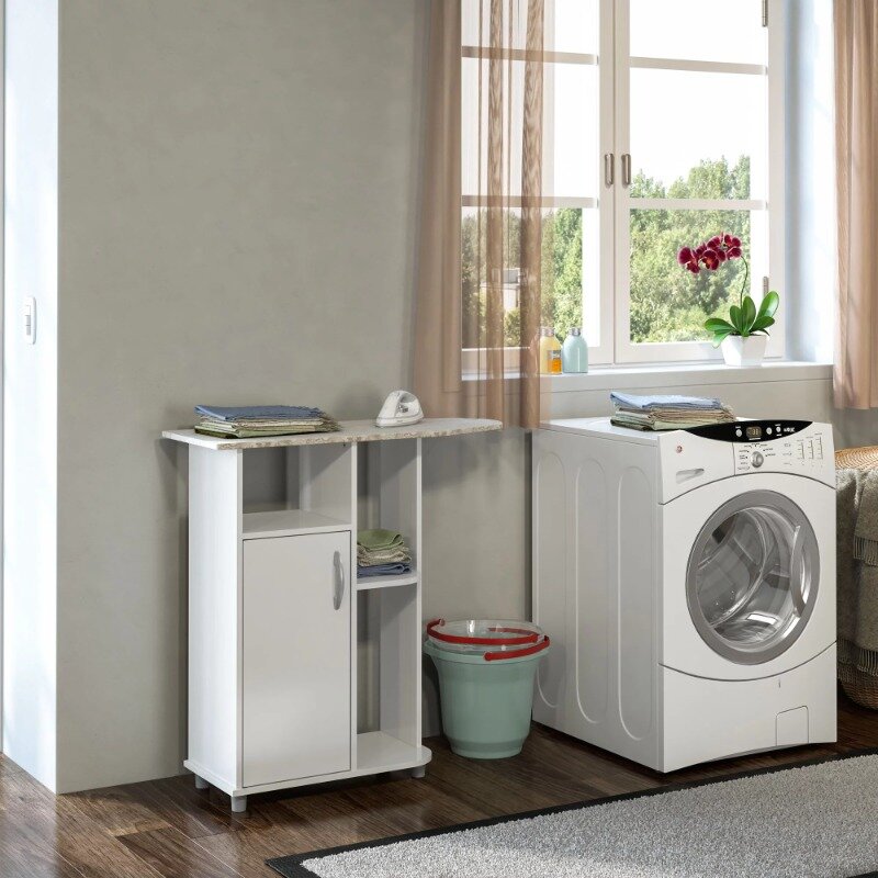 ตู้รีดผ้า boaberlin ไม้วีเนียร์ไม้เมลามีนสำหรับกระดานรีดผ้าห้องซักรีด