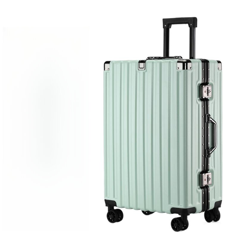 Чемодан с алюминиевой рамой, водонепроницаемый мужской чемодан, может сидеть, чемодан для кабины, 20-дюймовый женский чемодан для ручной клади с паролем