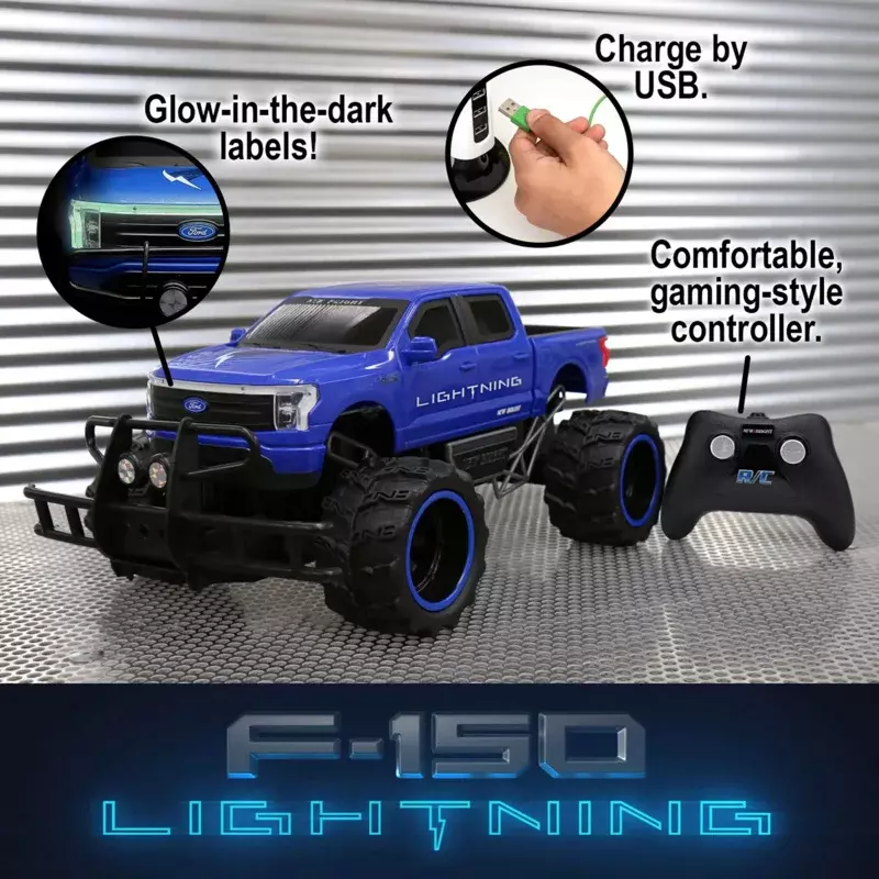 Новый яркий (1:14) аккумулятор Ford, синий грузовик с дистанционным управлением, 61474U-6B