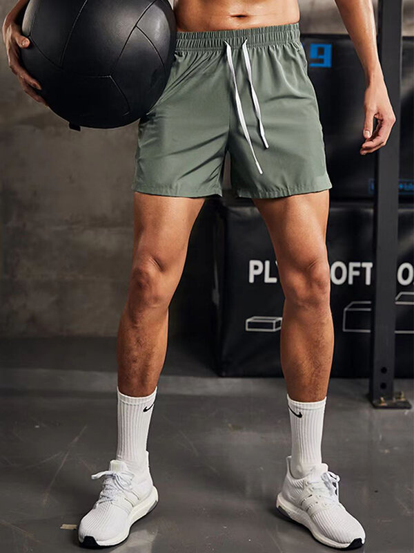 2024 Nieuwe Zomer Heren Shorts Snel Droog Nylon Fitness Training Hardloopsport Shorts Heren Plus Size Workout Gym Korte Broek