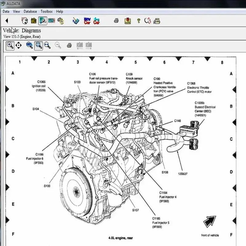 Il Software diagnostico automobilistico Alldata 10.53 2024 fornisce tutti i dati di supporto tecnico per auto e camion con diagrammi di cablaggio