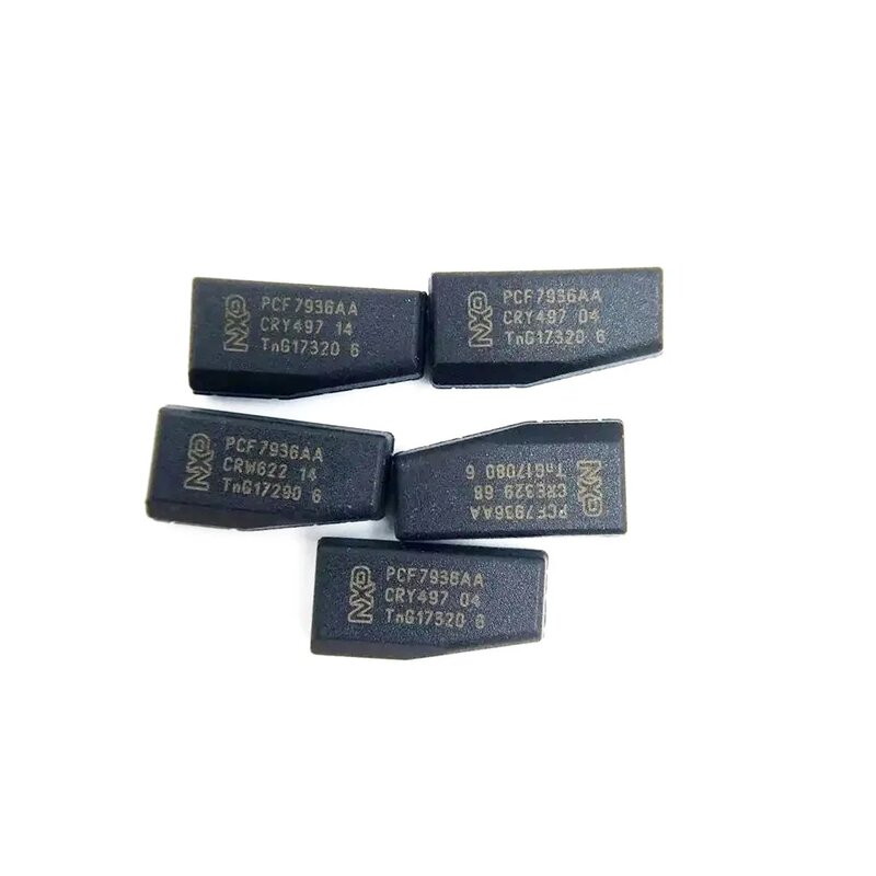 Chip transpondedor Original PCF7936AA ID46, T19, 7936AA, desbloqueo ID 46, PCF7936 (actualización de PCF7936AS), Chip automático de carbono en blanco, 10 unidades por lote