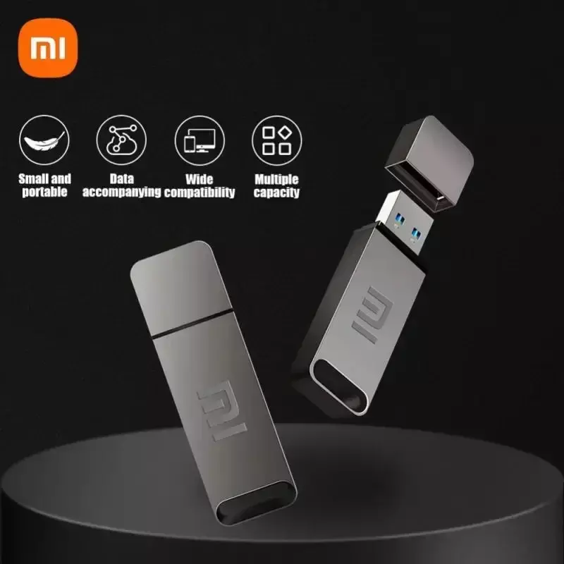 Xiaomi-Mini Metal USB Flash Drive, Memory Stick, Impermeável, Tipo C, OTG, USB 3.1, 1 TB, 2TB, 4TB