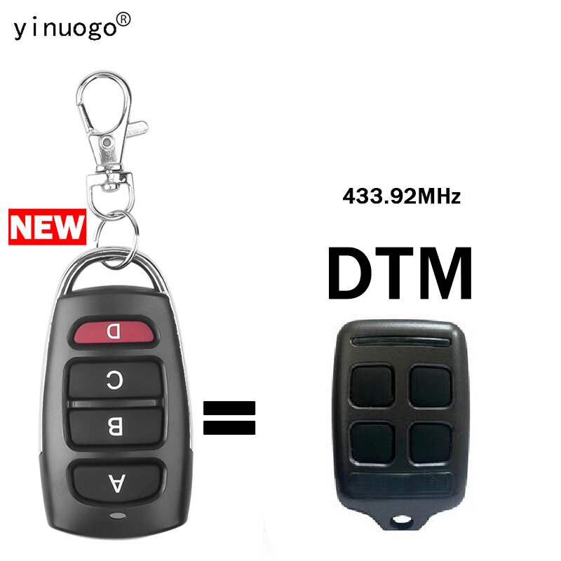 DTM – ouvre-porte télécommandé pour porte de Garage, Clone 433.92MHz, Code fixe