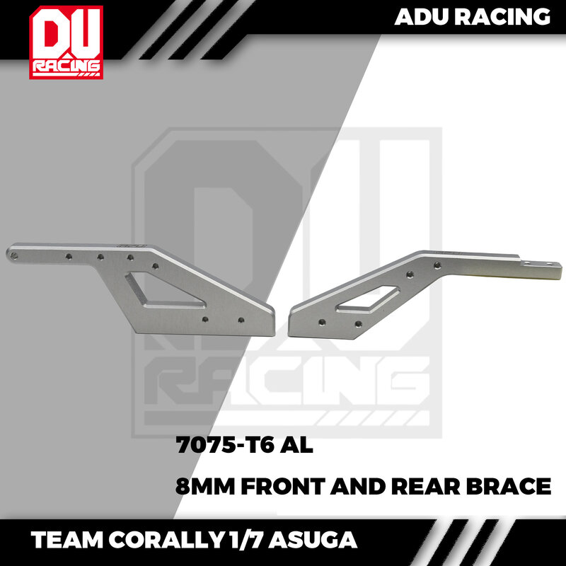 ADU Racing-AL CNC Marca Dianteira e Traseira para Team Corolla 1, 7 ASUGA BUGGY, 7075-T6