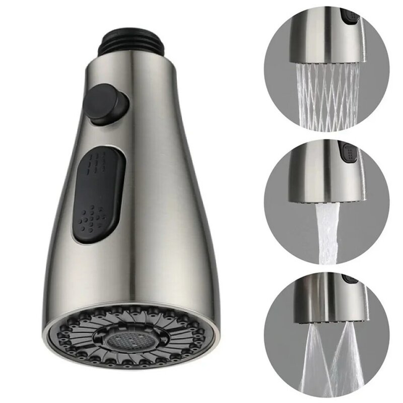 Kitchen Faucet Aerator 3 Modes Sink Mixer Tap Sprayer Head Filtered Water Tap Splash-Proof Bubbler Kitchen Accessories