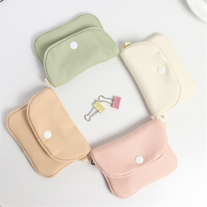 Simple Coin Wallet Card Bag Japanese and Korean Fashion Coin Bag Student Trend Small Hanging Bag Travel License Storage Bag