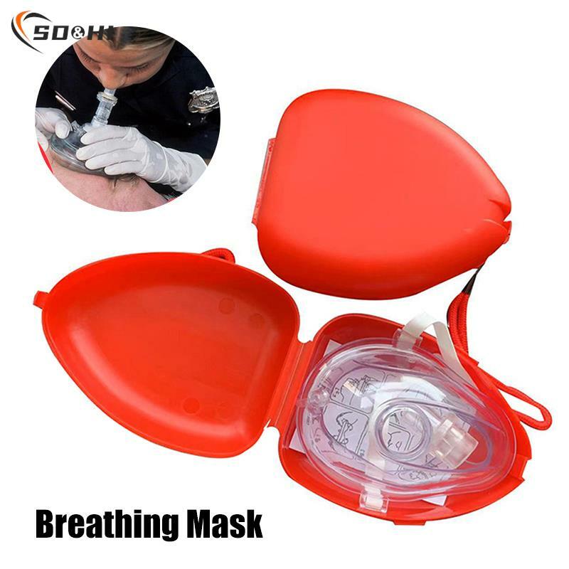 1pc künstliche Beatmung Einweg-Atem ventil maske Erste Hilfe cpr Training Atemmaske schützen Retter Maske Zubehör