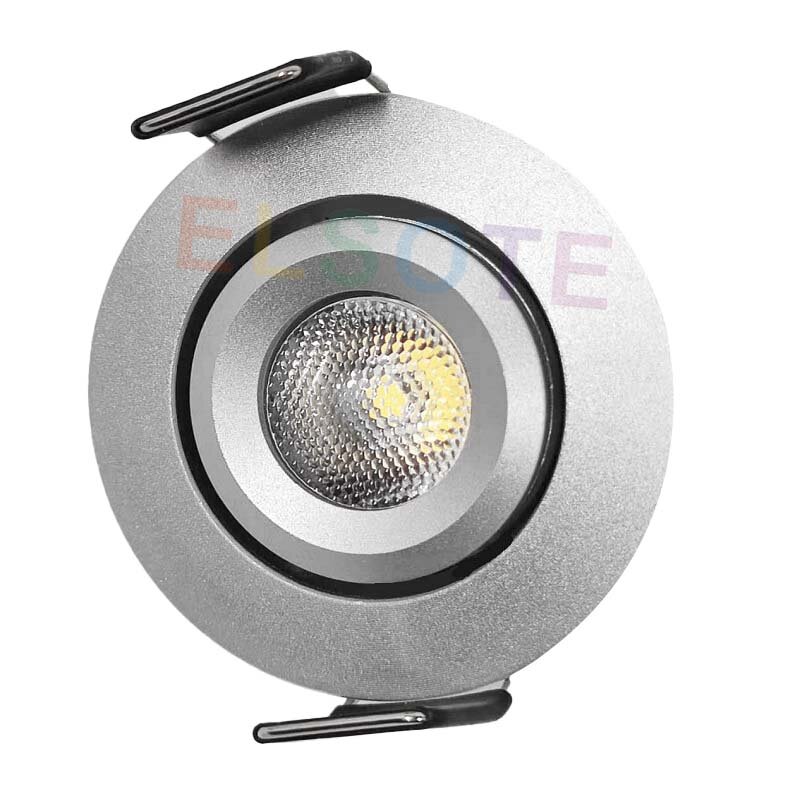 โคมไฟเพดานแอลอีดีปรับมุมเอียงได้2วัตต์หรี่แสงได้3สี12โวลต์24โวลต์สปอตไลท์ในร่มไฟตู้ห้องนั่งเล่น