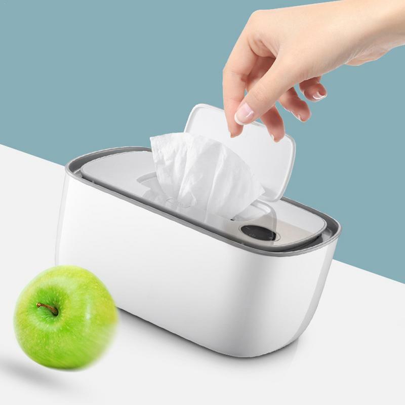 18W Large Capacity Portable Wipe Warmer Wet Wipes Dispenser Holder One Key To Adjust Temperature LED Realtime Display
