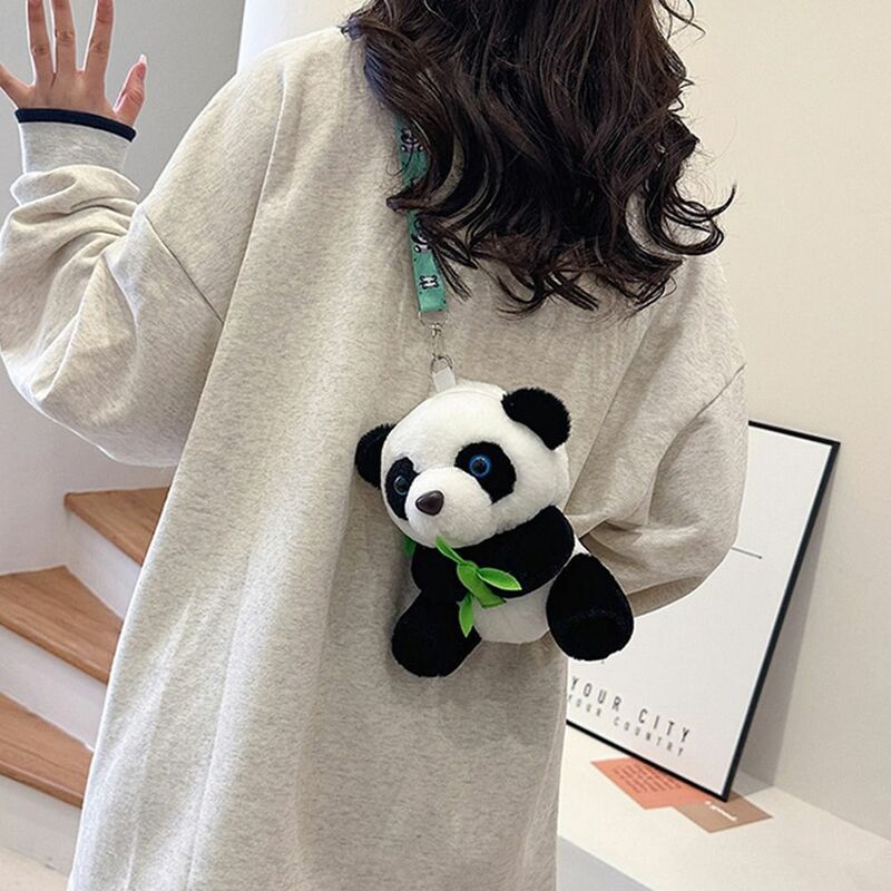 Tas selempang mewah desain aksesoris seragam JK hadiah mainan tas tangan gaya Korea tas tangan wanita tas Panda lucu
