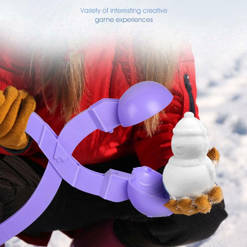 Sneeuwpop-Vormige Sneeuwbal Maker Clip Spelen Sneeuwstrijd Buiten Groot Spelen Sneeuwzand Speelgoed Strandgereedschap Winter Buitenspellen