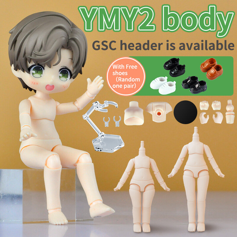 Nuovo corpo bambola Ymy Ob11 da 10cm per testa Gsc, 1/12bjd,Obitsu 11 accessori per giocattoli Repories giunto di ricambio napprovazione fatto a mano