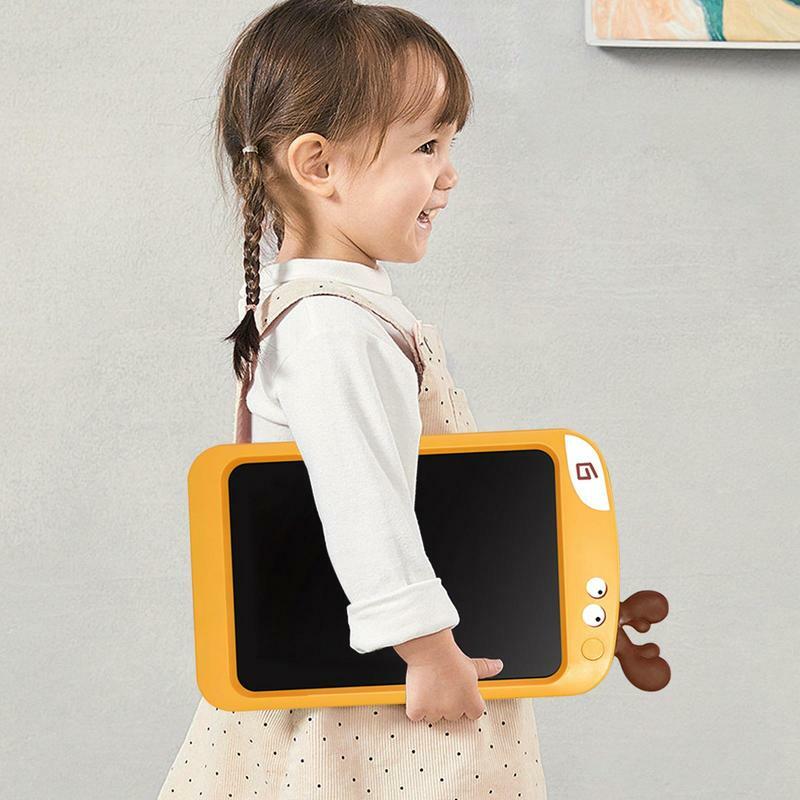 Tablet colorido de escrita LCD para crianças, tablet apagável, doodle pad com função de bloqueio, brinquedos pré-escolares educativos, 10"