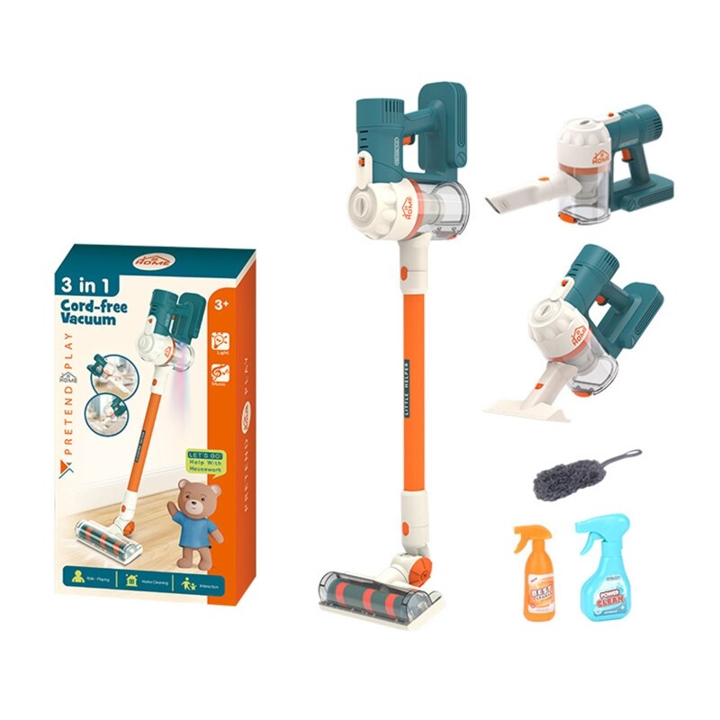 Q0KB Toddler’s Clean Toy Model Vacuum Cleaner Kindergarten Party Favor Birthday Gift