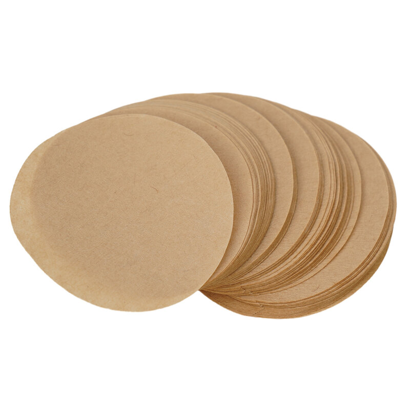 Practical Coffee Filter Paper 51mm/53mm/58mm For Espresso Coffee Maker Good Toughness Raw Wood Pulp White/Brown