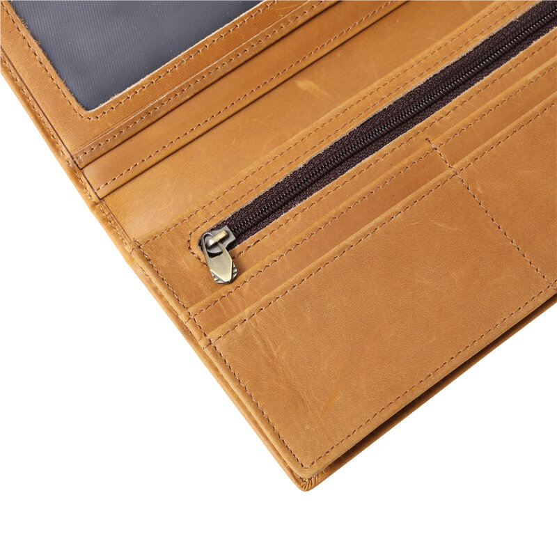 Dompet kartu kulit asli dompet Vintage dompet pendek kartu kredit saku koin tempat kartu kredit dompet multifungsi