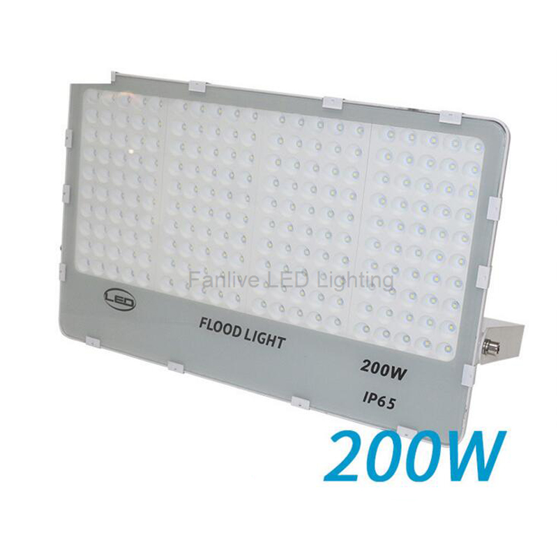 Foco LED ultradelgado para exteriores, Reflector de AC85-265V de 200w para jardín, impermeable IP66, iluminación de pared para exteriores, 20 Uds.