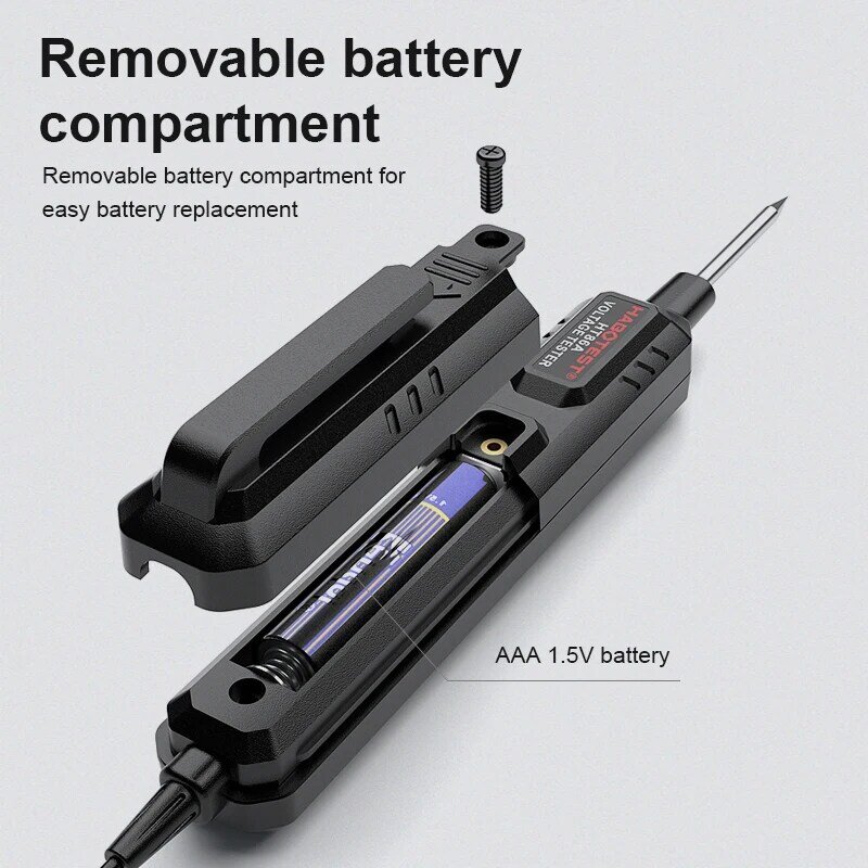 HT86A Car Voltage Detector Pen Automobile Fault Maintenance Circuit Tester Digital Backlight Car Fuse Diagnostic Probe Test Pen