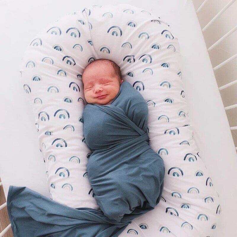 Seprai Bayi Baru Lahir Pelindung Penutup Kasur Tempat Tidur Bayi Sarung Tempat Tidur Bayi X90C