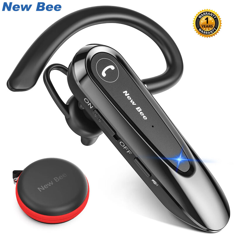 New Bee-auriculares inalámbricos B45 con Bluetooth 5,0, cascos con micrófono Dual, CVC8.0, reducción de ruido para conducir