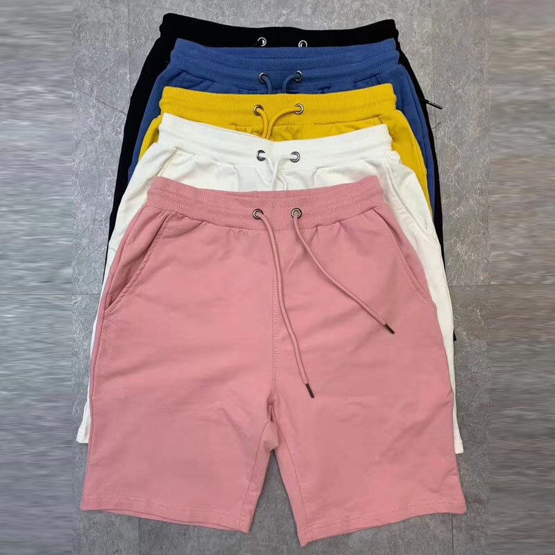 Calções de cintura com cordão macio masculino, preto, branco, amarelo, rosa, casual, verão, novo, 40kg-100kg, 4XL, 5XL