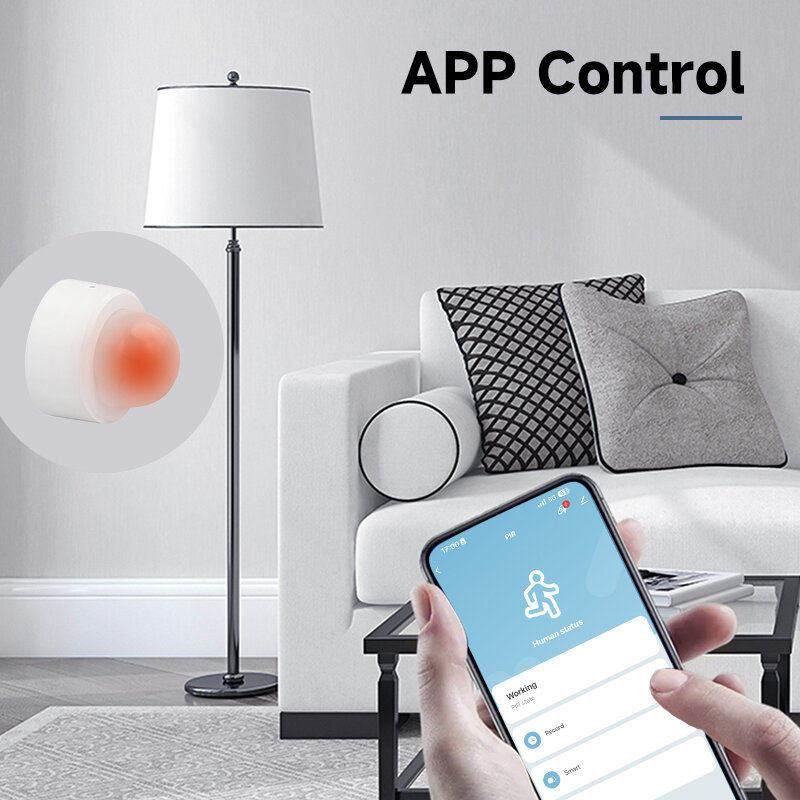 Tuya Zigbee sensore di movimento umano Smart Home Mini PIR sensore di movimento rilevatore a infrarossi sicurezza Smart Life funziona con il Gateway Alexa