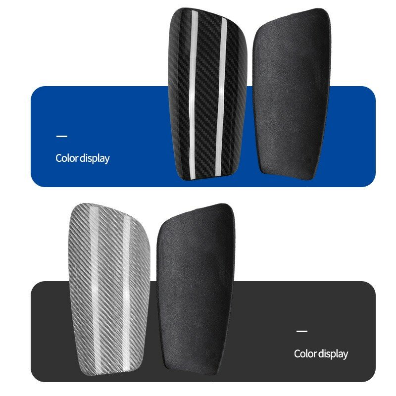 Placa protectora de pierna de fibra de carbono súper ligera, espinilleras deportivas profesionales para jugadores, pieza de inserción, almohadillas para espinillas