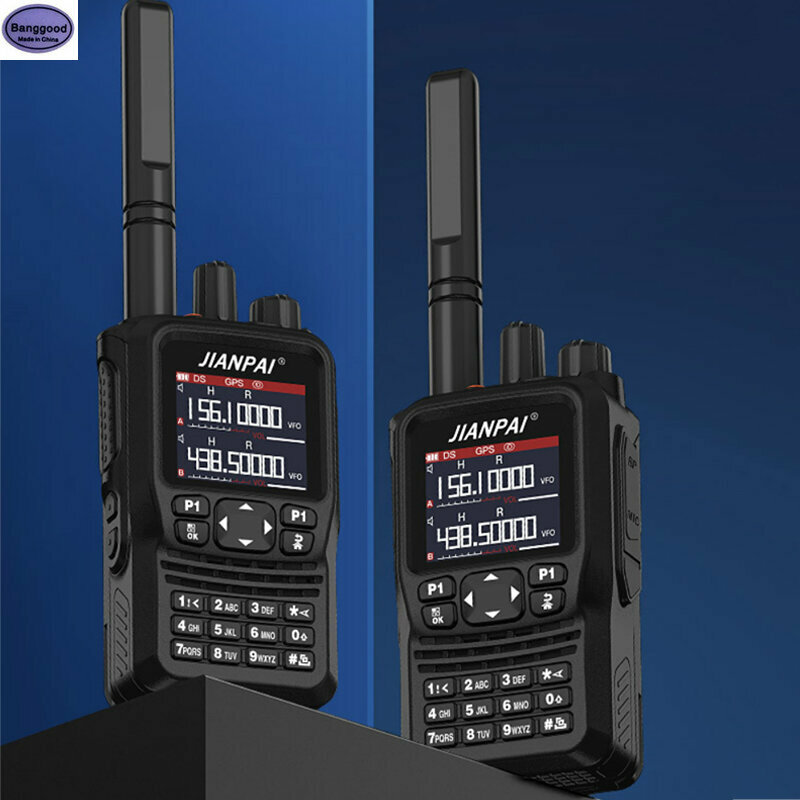 JIANPAI-walkie-talkie 8800 Plus, Radio impermeable de doble banda de 16 canales, 10W, 5800mAh, posicionamiento GPS de alta potencia, carga tipo C